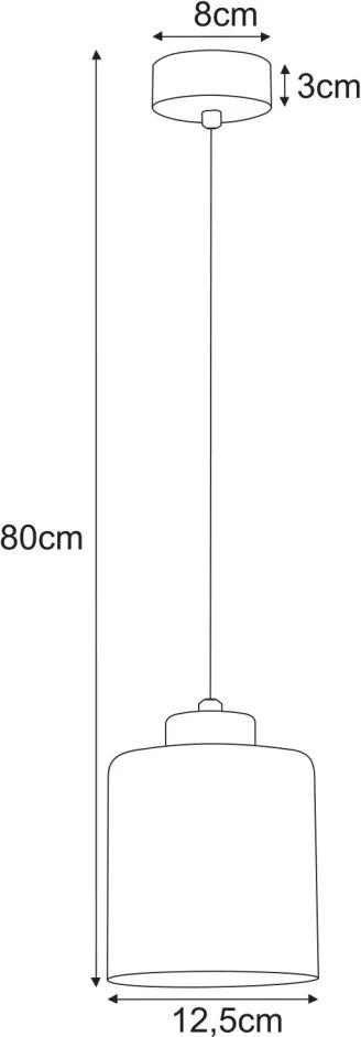 KAJA K-5810 VANES Egyágú Függesztett Lámpa Fém E27 IP20
