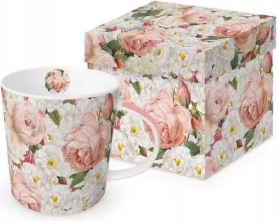 Nagy Porcelán Bögre Armonia Virágok dobozban