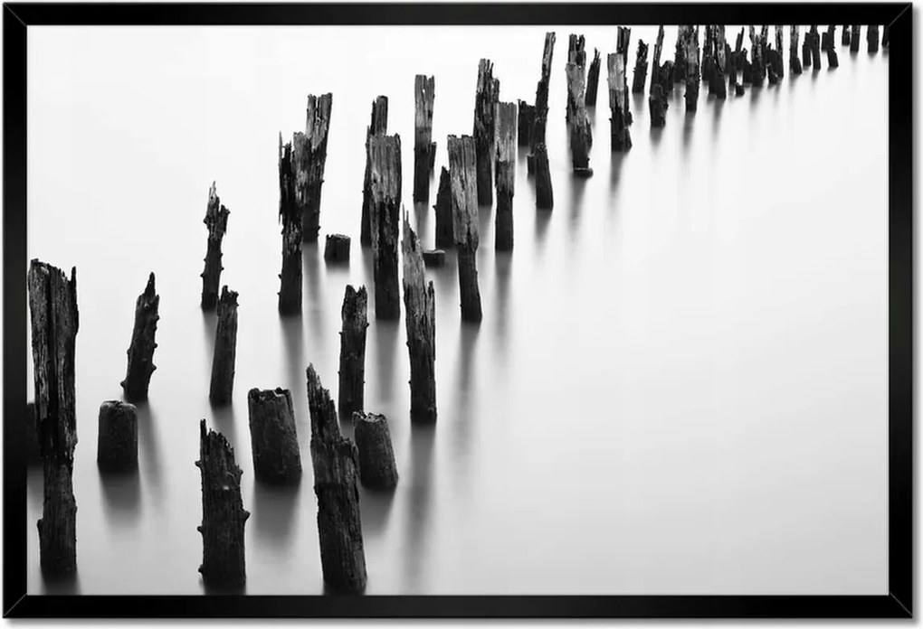 Poszterek keretben 60x40 Hullámzó tenger Tájkép