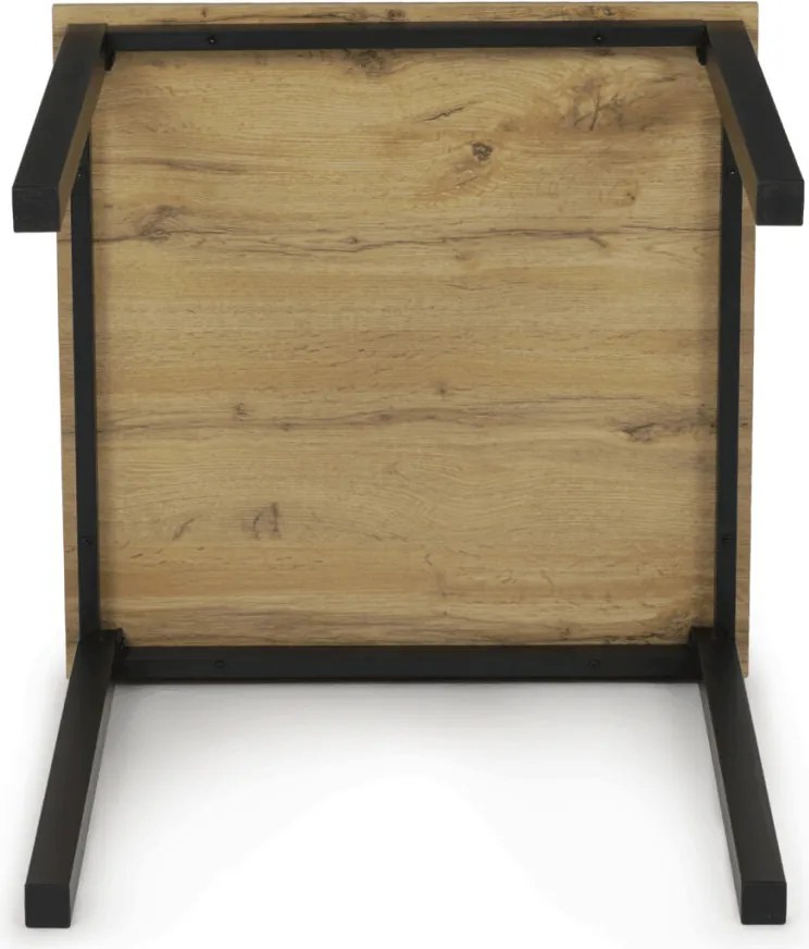 Étkezőasztal 70 × 70 cm melamin tölgy OAK