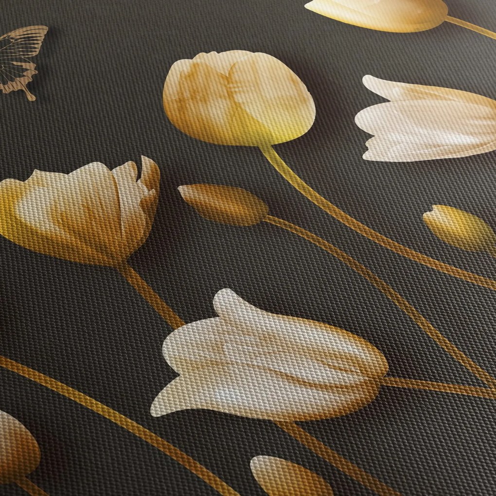Kép - Tulipánok - absztrakt (70x50 cm)