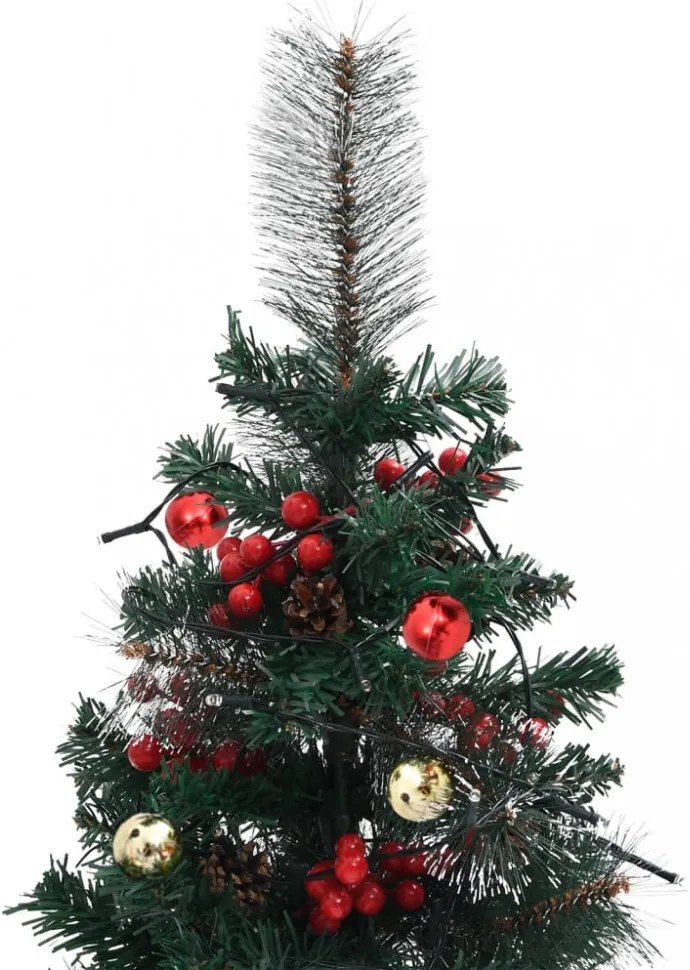 2 db PVC megvilágított ösvény műkarácsonyfa 76 cm