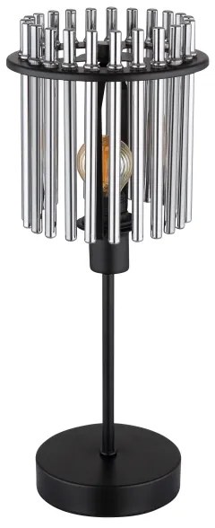 Globo 15698T - Asztali lámpa GORLEY 1xE14/40W/230V átm. 15 cm fekete