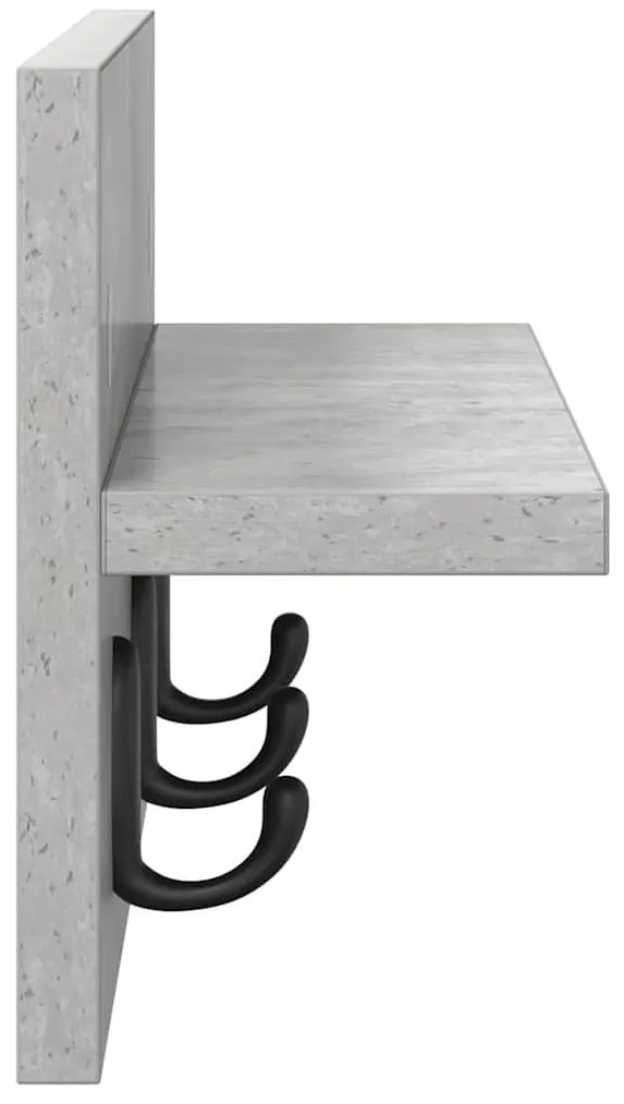 Fali Kabáthorog Beton szürke 40 x 10.5 x 18 cm Faanyag