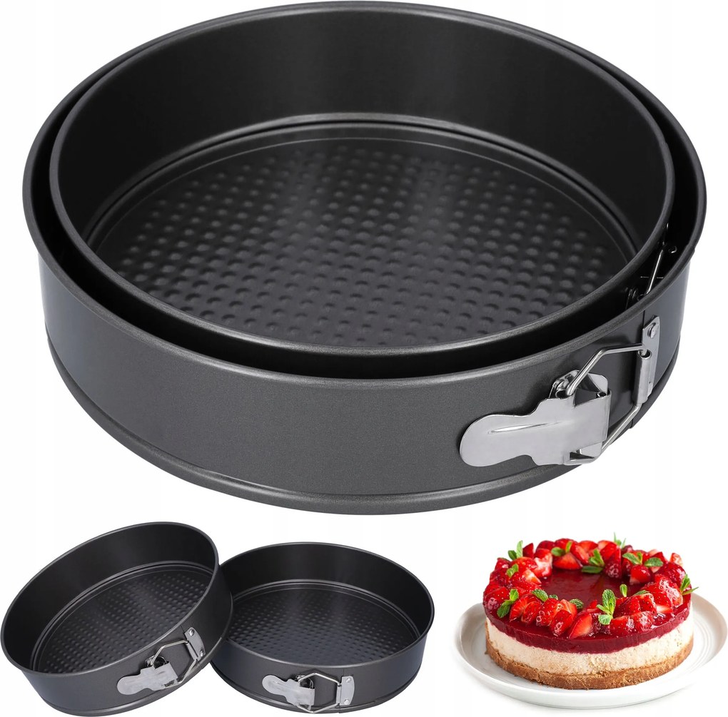 Tortaforma kerek tepsi sütőforma 2 db-os