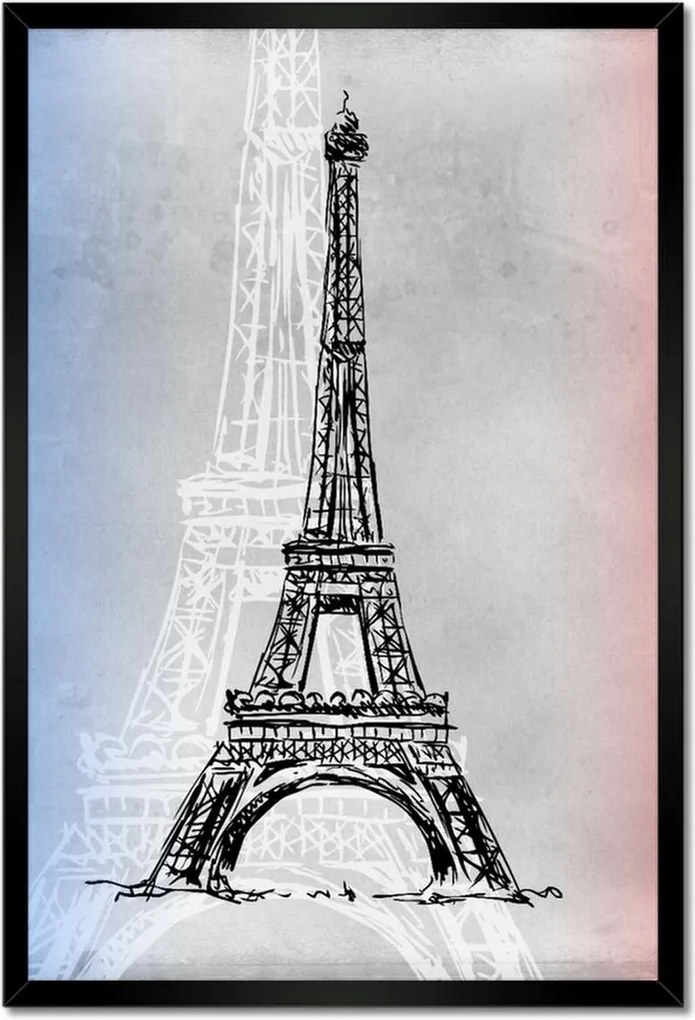 Poszterek keretben 40x60 Eiffel-torony