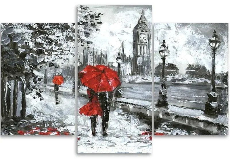 Gario Vászonkép Londoni séta - 3 részes Méret: 150 x 100 cm