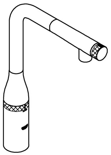 GROHE 31615000 - Mosogatócsaptelep ESSENCE SMARTCONTROL 366 mm fényes króm