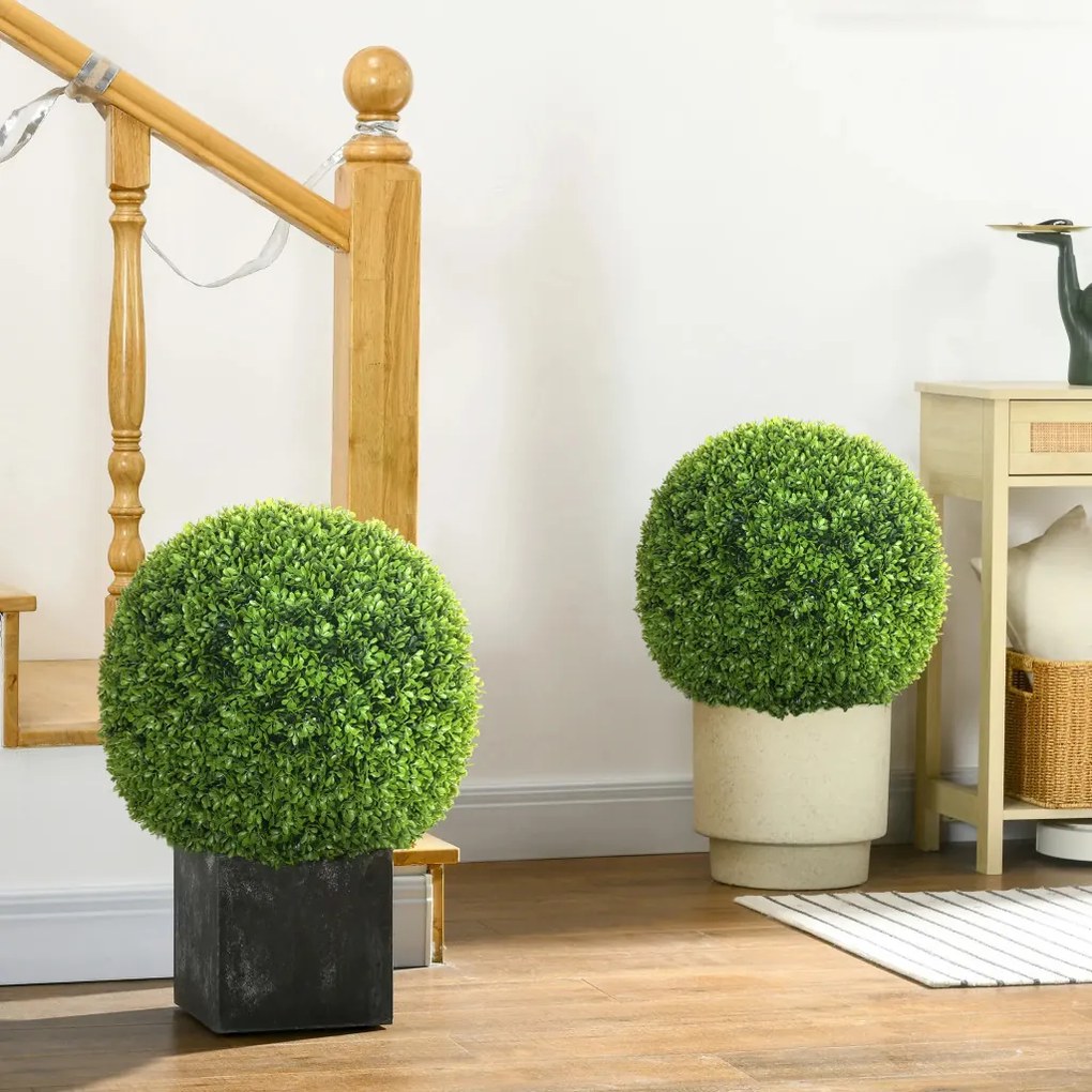 Műnövény szett, 2 db buxus, 40cm magas