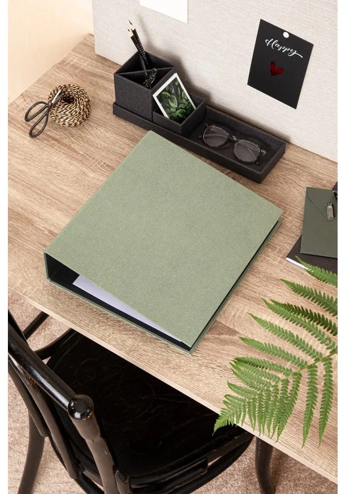 Zöld karton rendszerező dokumentumokhoz Archie Canvas Paper Laminate – Bigso