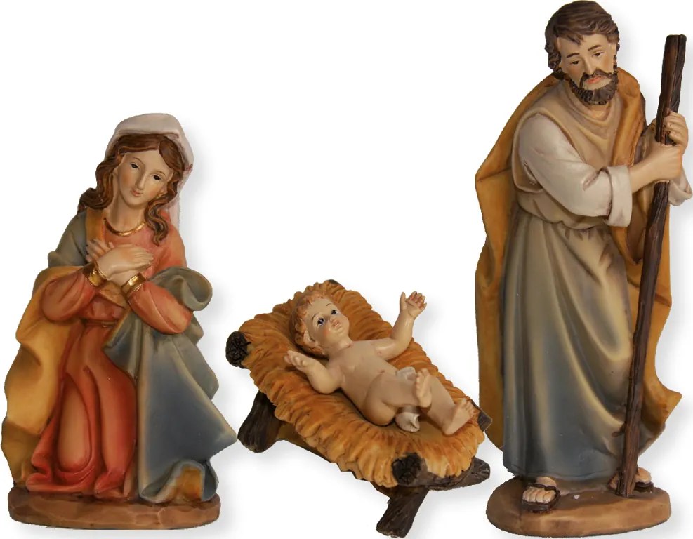 Szent Család betlehem karácsonyra.- 4 részes 40cm magas