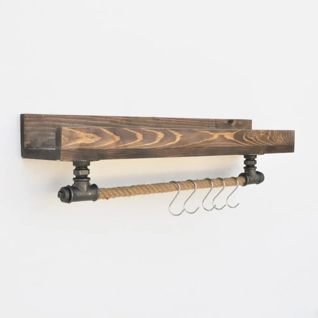 Fém fali polc, 60 cm