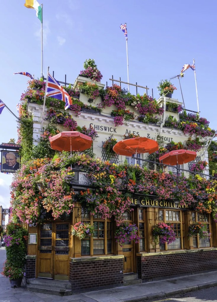 Poszter 39,5x55cm Londoni épület, Assaf Frank