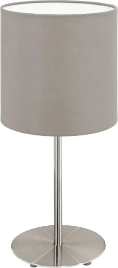 Eglo 54745 - Asztali lámpa ANADIA 1xE14/40W/230V taupe/matt króm