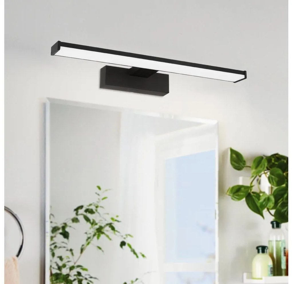 Eglo 74061 - LED fürdőszobai tükörmegvilágítás GALENZANA LED/7,4W/230V IP44 fekete 74061