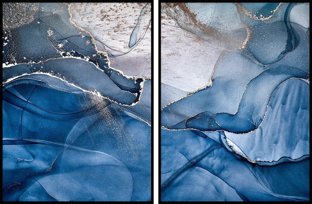 Akvarellek Grafika fotó poszter képek 2db 21x30