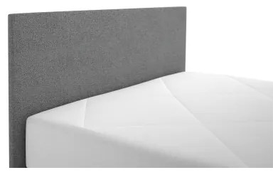 DARIA kárpitozott ágy 120x200 cm tárolóval és matraccal, szürke