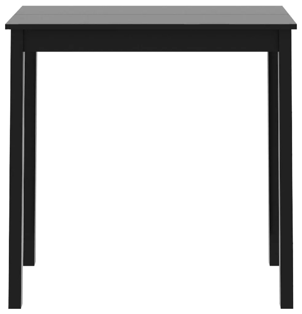 Fekete MDF bárasztal 115 x 55 x 107 cm