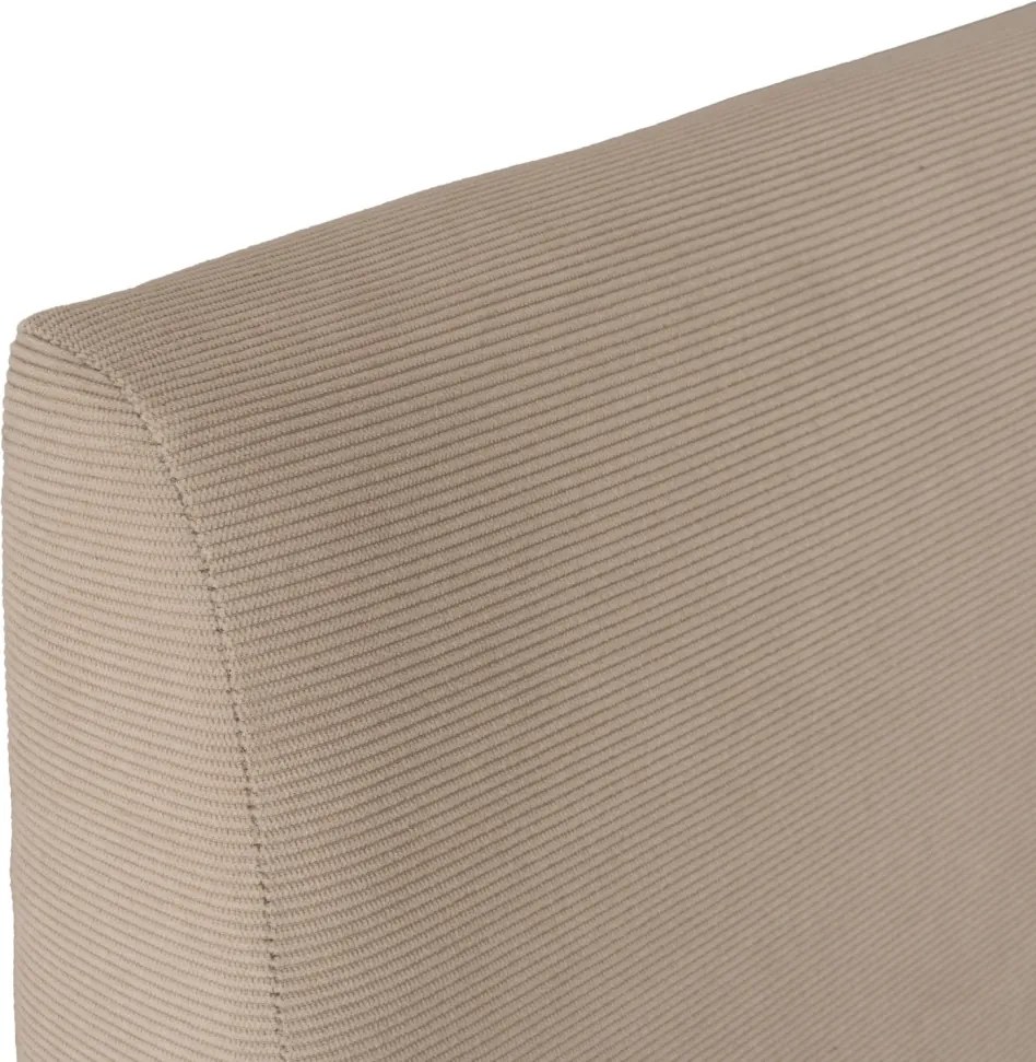 MARSYLIA 160x200-as franciaágy, bézs kordbársony, ágyneműtartóval