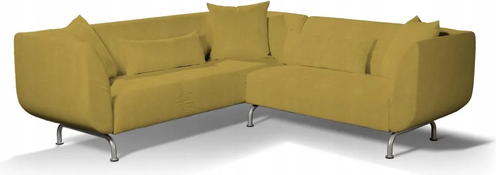 Dekoria 3+2 Strömstad Ikea sarokkanapé huzat sárga