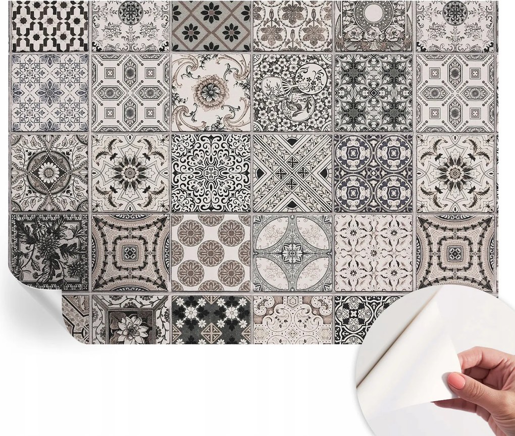 Öntapadós fotótapéta a konyhába Mosható csempe minták 208x146 cm