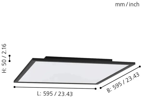 Eglo 99417 - SALOBRENA-C LED RGB dimmelhető mennyezeti lámpa 30,5W/230V +DO