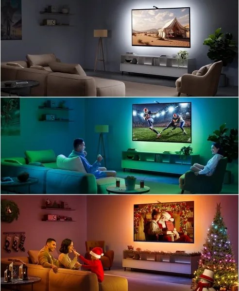 Govee - TV Backlight 3 Lite TV 55-65" SMART LED háttérvilágítás RGBICW Wi-Fi IP67 + távirányító