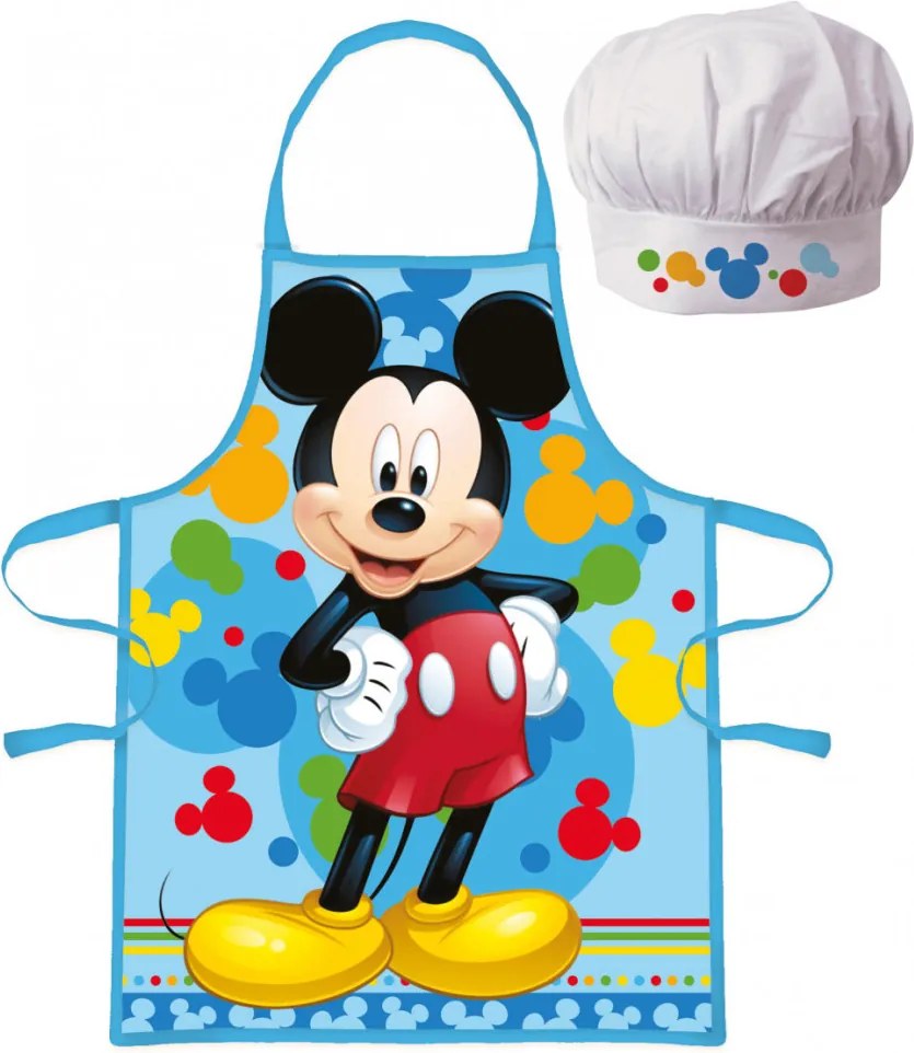 Disney Mickey Grinning Colors gyerek kötény 2 darabos szett