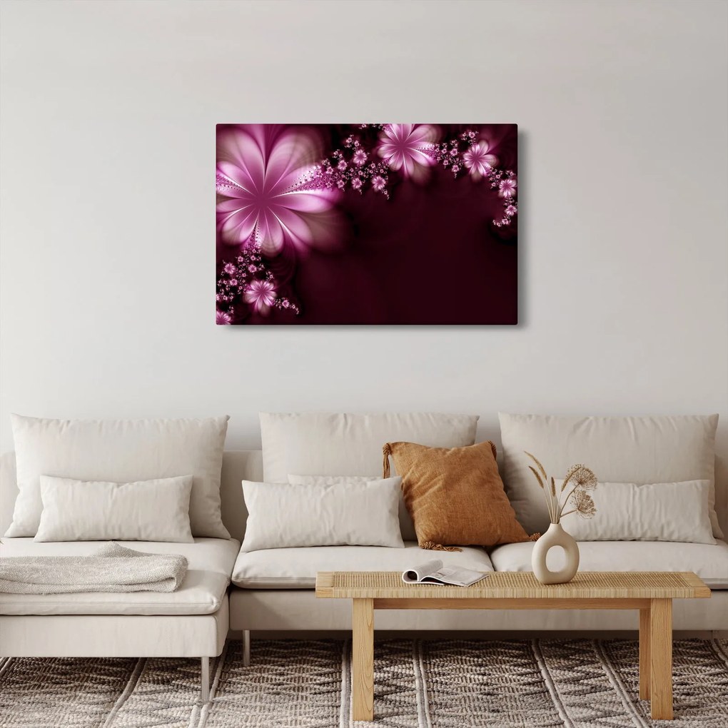 Az absztrakció képe - virágok (90x60 cm)