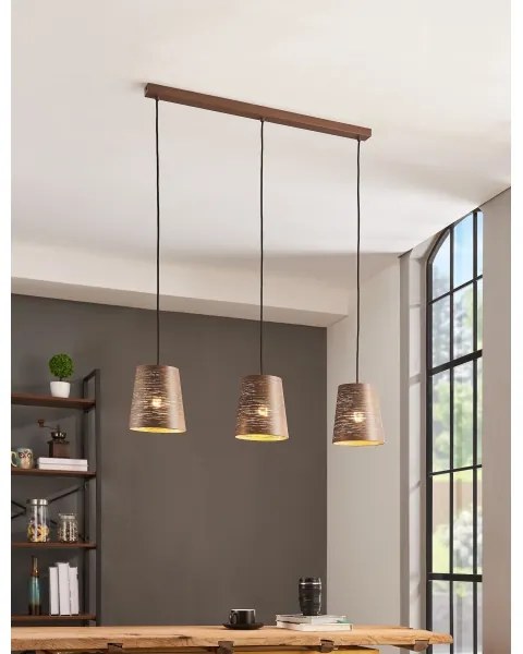 Eglo 99438 - Csillár zsinóron SEGEZIA 3xE27/40W/230V