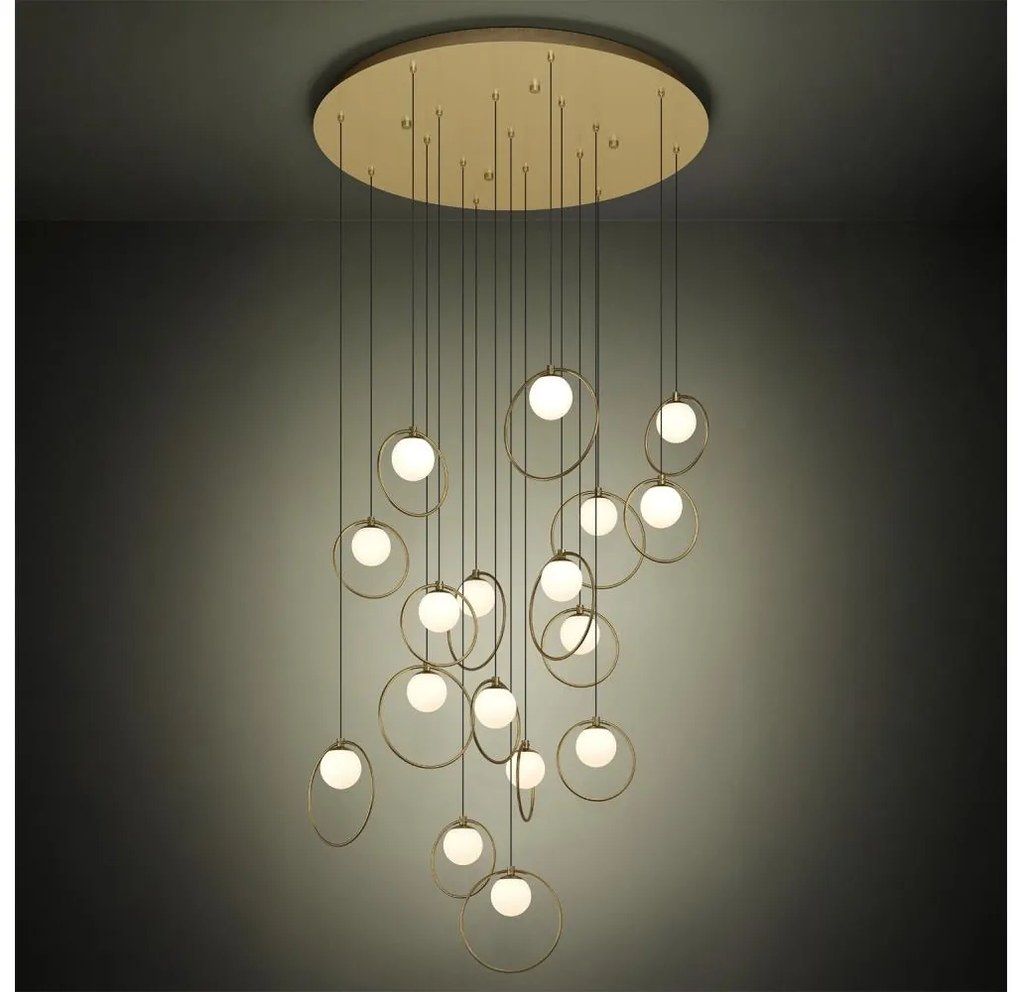 Eglo 390346 - LED Dimmelhető csillár zsinóron PORTOCOLOM 17xLED/3W/230V átm. 78 cm