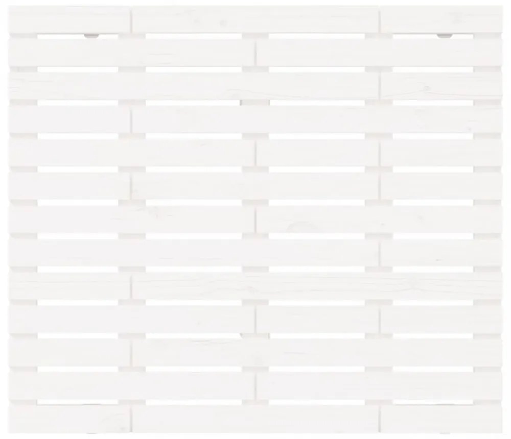 fehér tömör fenyőfa fali fejtámla 146 x 3 x 91,5 cm