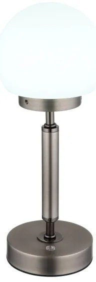 Globo 21033A-LED Újratölthető érintős asztali lámpa HAKU LED/2,5W/5V 2700/4000/6500K antracit