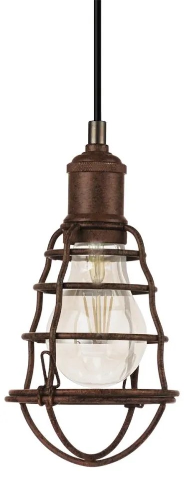 Eglo 49809 - Mennyezeti függesztékes lámpa PORT SETON 1xE27/60W