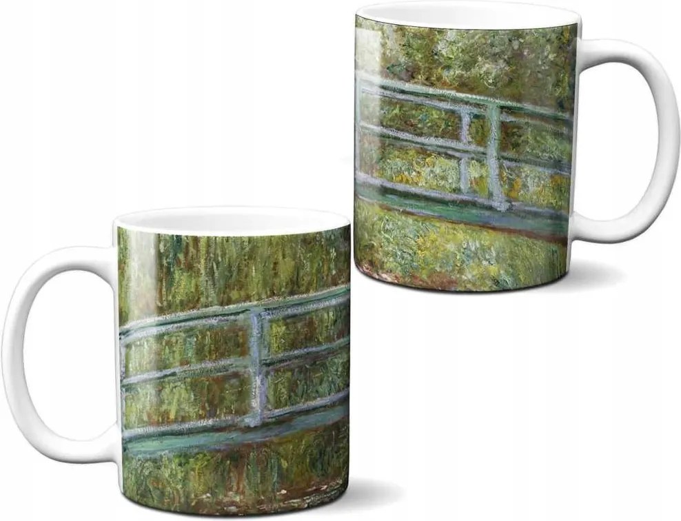 Bögre Híd a tó felett tavirózsákkal Claude Monet