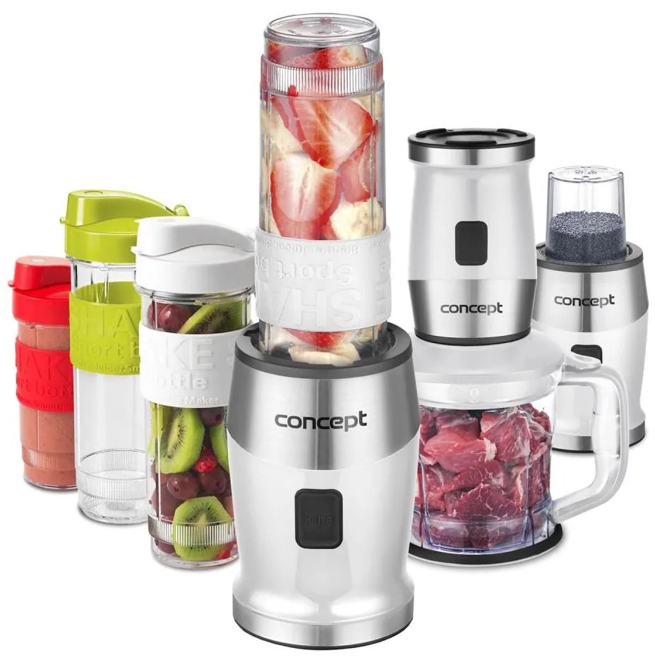 Concept SM3391 - Smoothie turmixgép kiegészítőkkel 700W/230V fehér