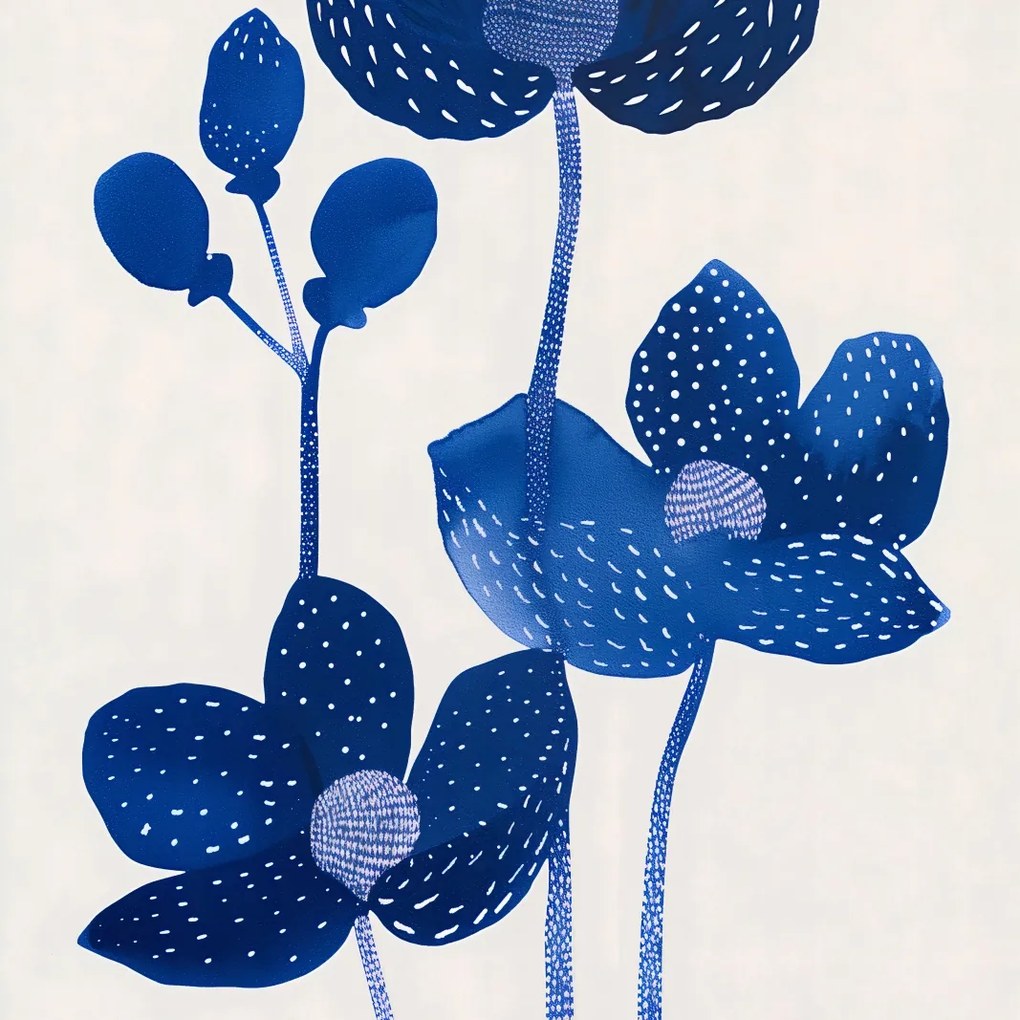 Poszter 90x90cm Éjszakai virágok