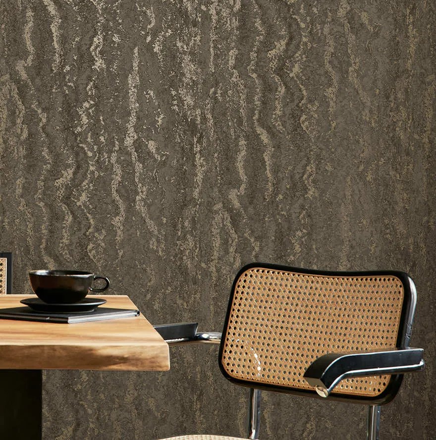 Holden Decor Textura Tinos arany-ezüst márvány mintás fémhatású vlies tapéta – 66163