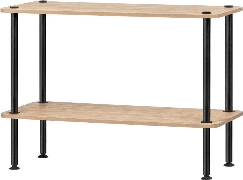 Natúr színű polcos állvány tölgyfa dekorral 80x54,5x35 cm Teidi – noo.ma