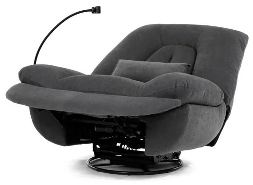 Elektromos vezérlésű szürke szövet dönthető fotel. TV-7089 GREY2