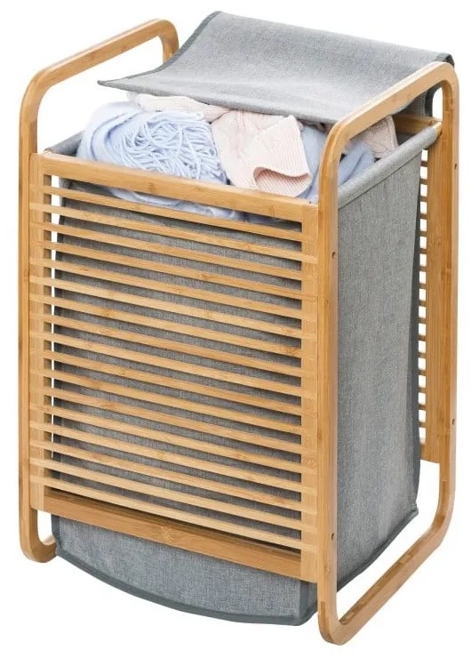 Bamboo bambuszvázas szennyestartó, 43 l - Wenko