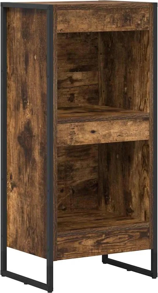 vidaXL Könyvespolc Füstös tölgy 80 x 30 x 155 cm Faanyag