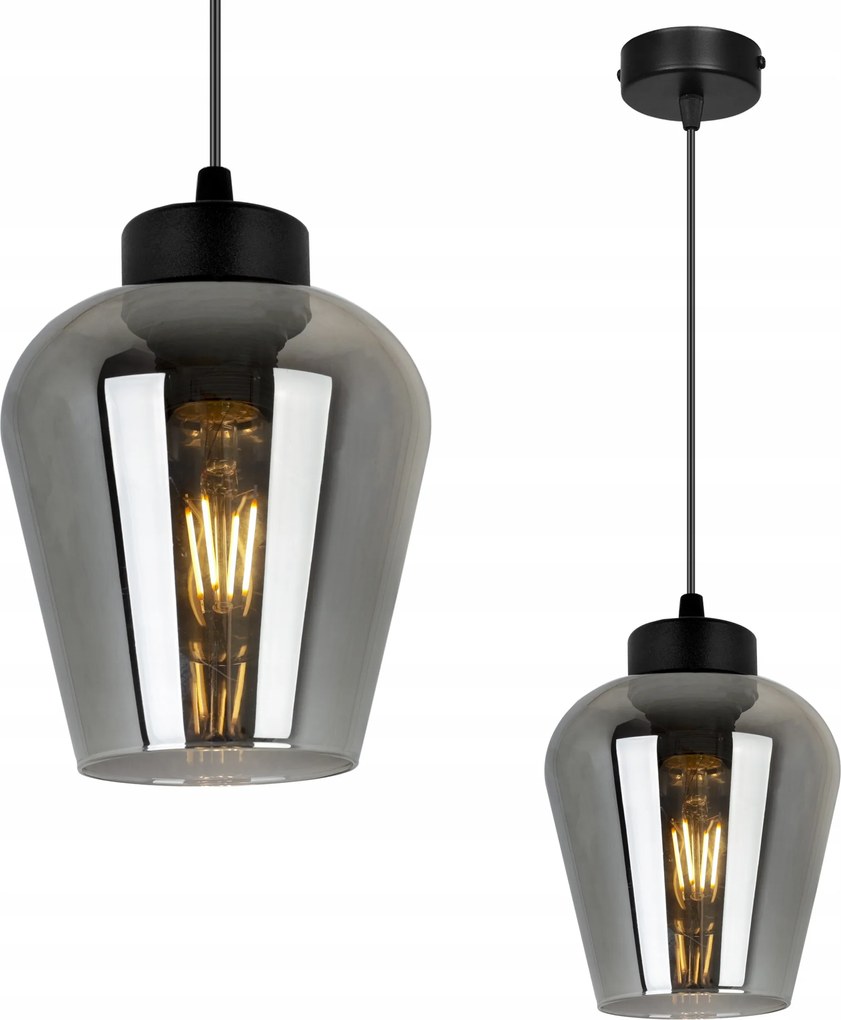 Mennyezeti Lámpa Lógó Csillár Egyetlen Elegáns Üveg Lámpabúra