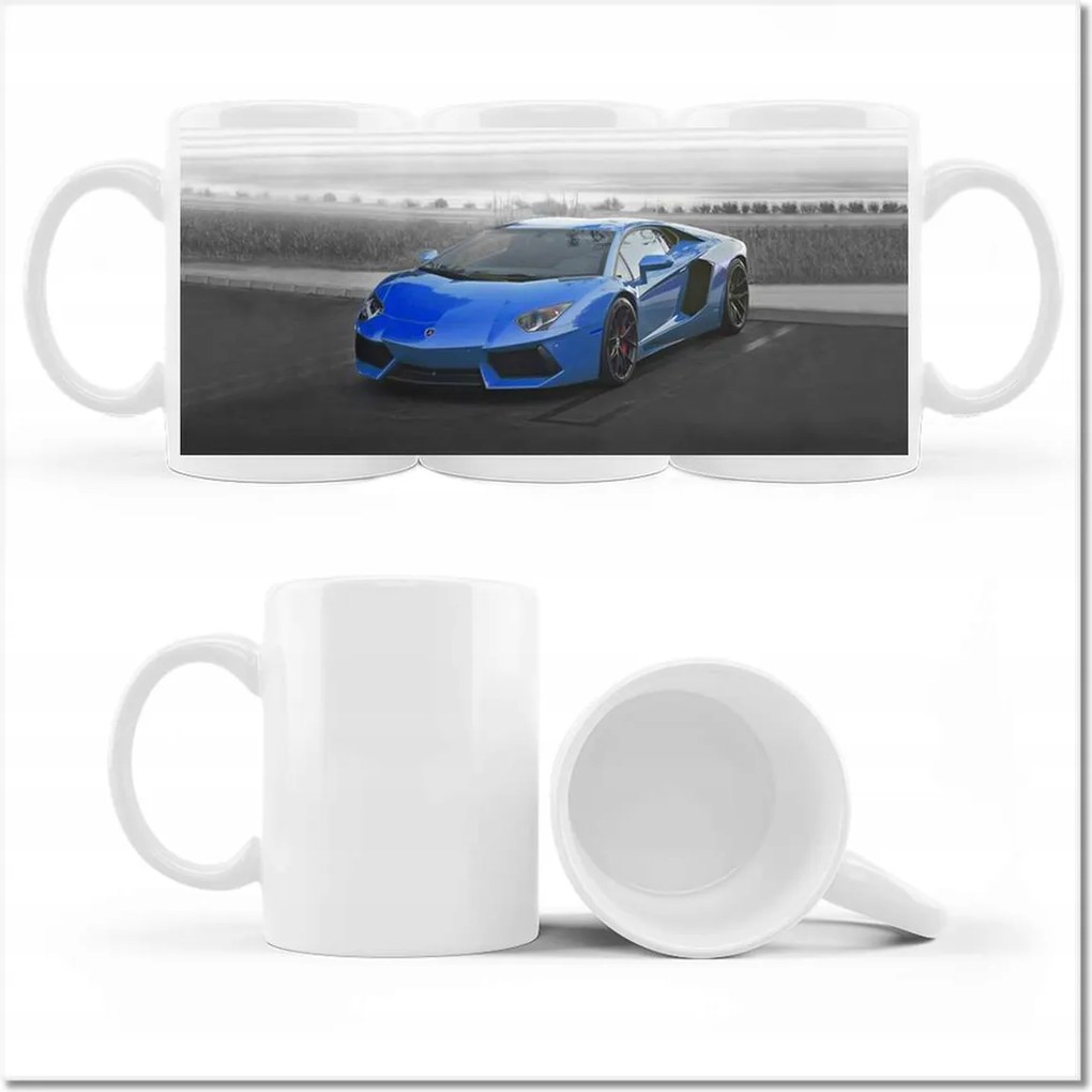 Fotó bögre Kék sportautó