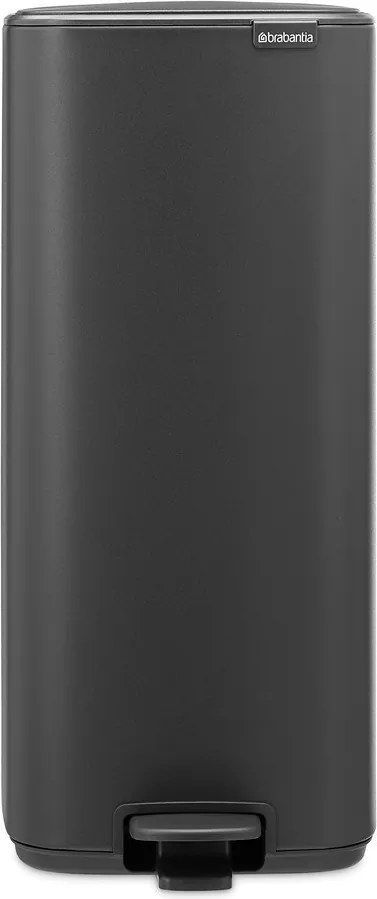 Sötétszürke acél pedálos szemetes 30 l Bo – Brabantia