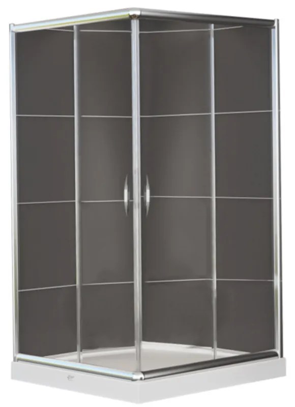 Vela Banyo TMP zuhanykabin - 90 SZÖGLETES - 5 mm víztiszta vízlepergető üveggel - 90 x 90 x 190 cm