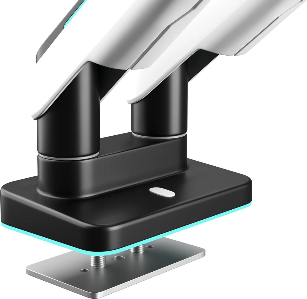 Dupla monitortartó 35" RGB fehér-fekete: Diablo X-Arm Dual