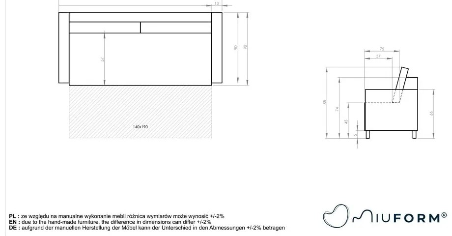 Charming Charlie barna kinyitható kanapé - Miuform