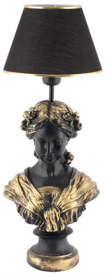 Asztali lámpa OPELYA 1xE27/40W/230V fekete/arany
