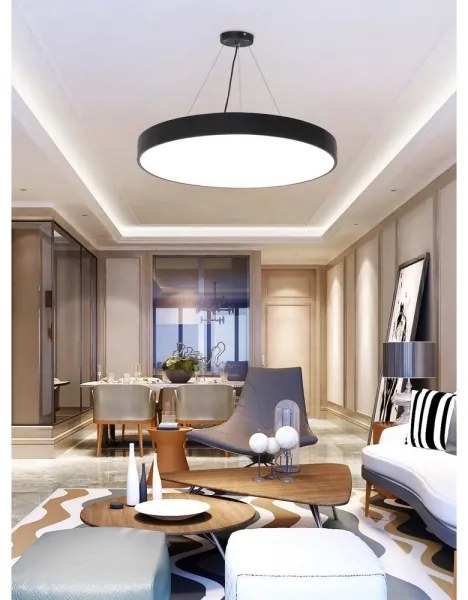 Top Light Metal 60CZ RC - LED dimmelhető csillár zsinóron LED/60W/230V fekete